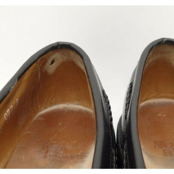 Allen Edmonds Cody Black Woven Leather Kilt Tassel Loafers Shoes Men\'s 8.5 C main image 5